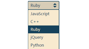 jQuery 美化界面的下拉框 select框美化