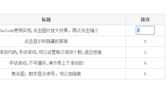 jQuery+Ajax实现排序,无刷新更新更新排序
