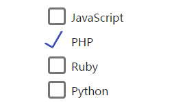checkbox 动画效果