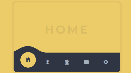 SVG移动端图标导航页面切换